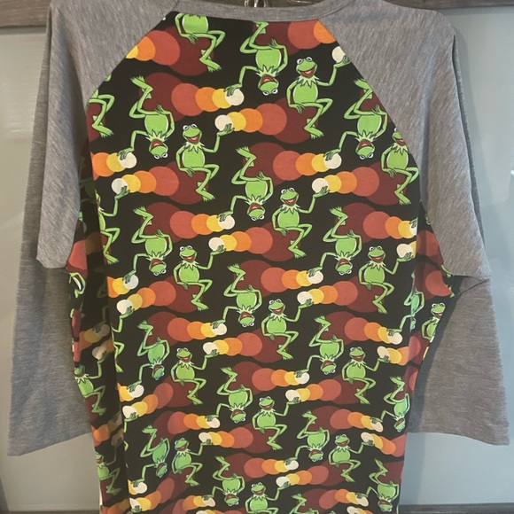 2- Lularoe Randy shirts. Disney print NWT and pink gently used. - Picture 2 of 6